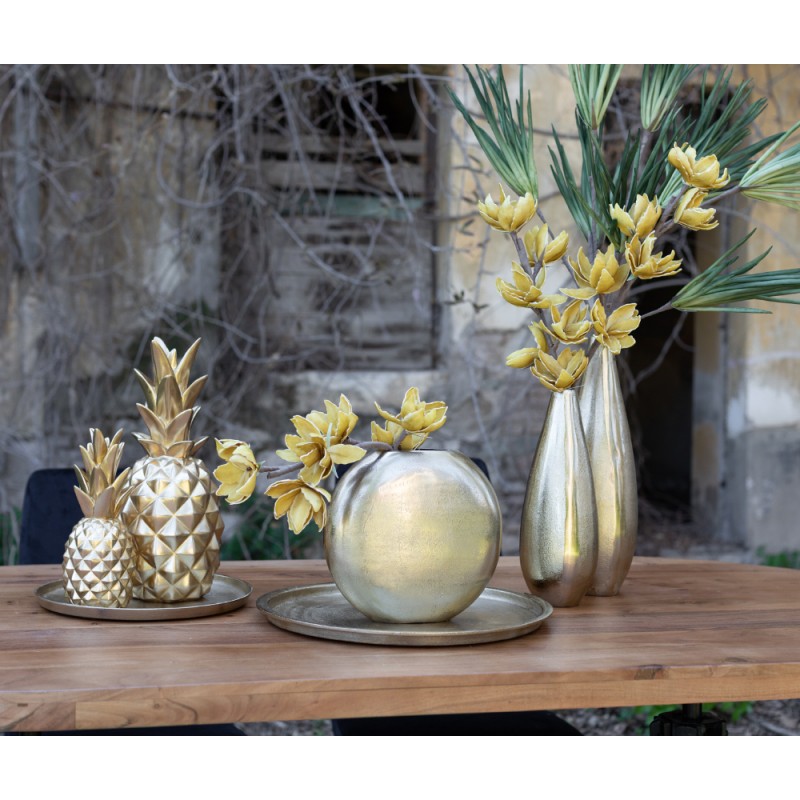 DROP ΒΑΖΟ 17x17x46cm ΑΛΟΥΜΙΝΙΟ ΧΡΥΣΟ