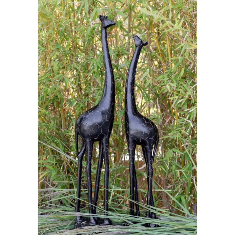 DAKAREI ΔΙΑΚΟΣΜΗΤΙΚΟ ΚΑΜΗΛΟΠΑΡΔΑΛΗ 18x12x88cm POLYRESIN ΜΑΥΡΟ