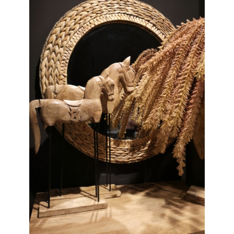 BOGO NATURAL ΔΙΑΚΟΣΜΗΤΙΚΟ ΑΛΟΓΟ 37x10x60cm ΞΥΛΟ MANGO ΦΥΣΙΚΟ ΣΙΔΕΡΟ