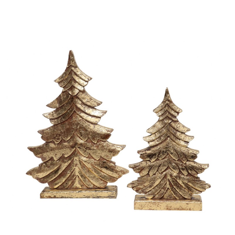 ELVI ΧΡΙΣΤΟΥΓΕΝΝΙΑΤΙΚΟ ΔΙΑΚΟΣΜΗΤΙΚΟ ΔΕΝΤΡΟ 30x6x43cm ΞΥΛΟ MANGO ΧΡΥΣΟ