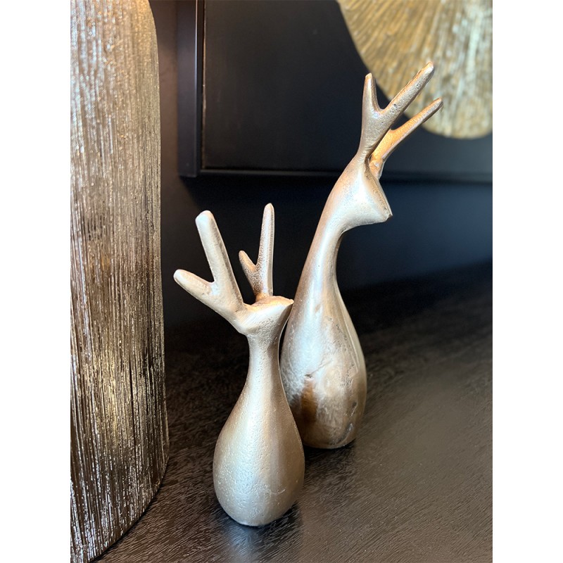 COUES ΧΡΙΣΤΟΥΓΕΝΝΙΑΤΙΚΟ ΔΙΑΚΟΣΜΗΤΙΚΟ ΕΛΑΦΙ 10x9x29cm ΑΛΟΥΜΙΝΙΟ ΧΡΥΣΟ