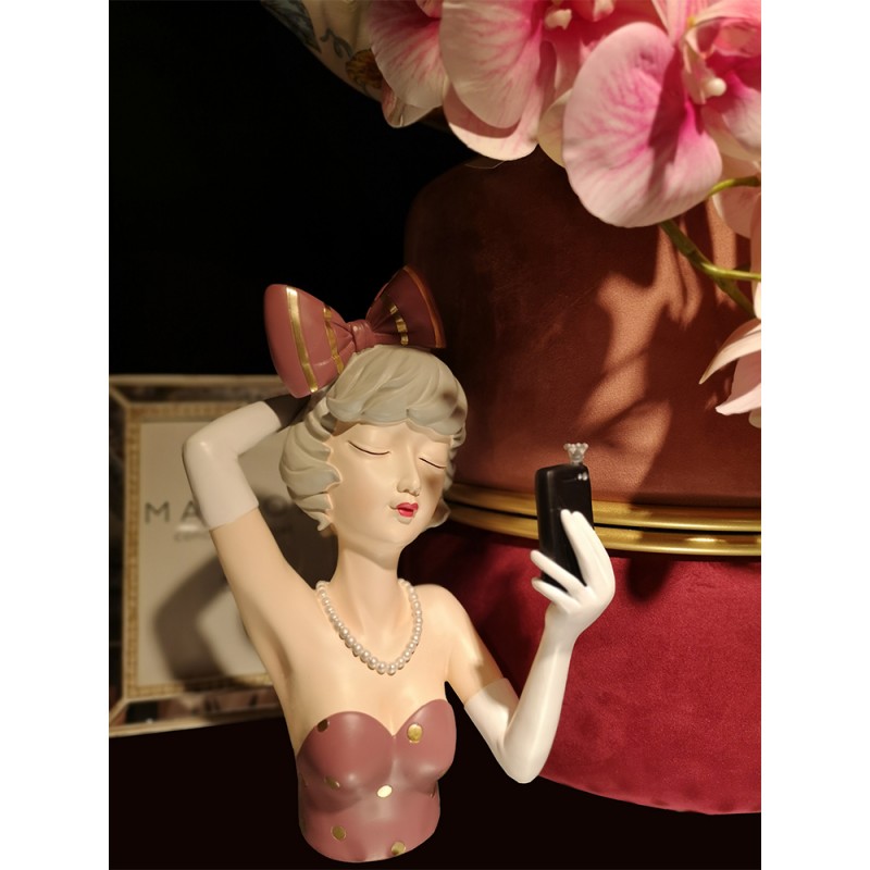 LORANN ΔΙΑΚΟΣΜΗΤΙΚΗ ΦΙΓΟΥΡΑ 21x18x32cm POLYRESIN ΠΟΛΥΧΡΩΜΟ