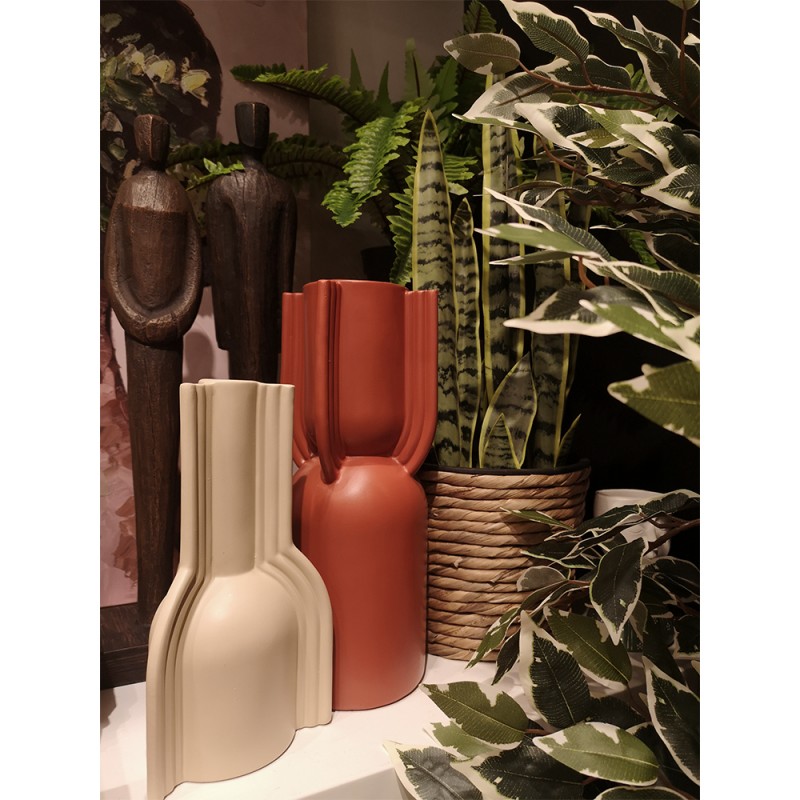 NORDI ΒΑΖΟ 12x12x32cm POLYRESIN TERRACOTTA