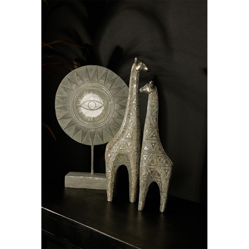 TOGO ΔΙΑΚΟΣΜΗΤΙΚΟ ΚΑΜΗΛΟΠΑΡΔΑΛΗ 9x6x35cm POLYRESIN ΑΣΗΜΙ ΛΕΥΚΟ ΑΝΤΙΚΕ