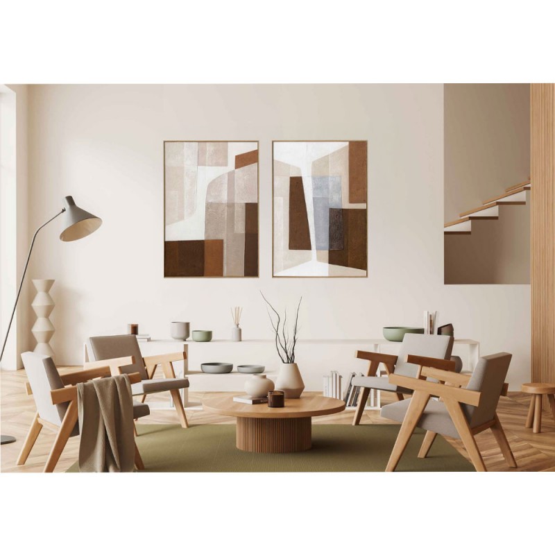 RAGNA ΠΙΝΑΚΑΣ ΔΙΑΚΟΣΜΗΣΗΣ 70x100x4cm ΚΑΜΒΑΣ ΠΟΛΥΧΡΩΜΟ ΞΥΛΟ ΦΥΣΙΚΟ