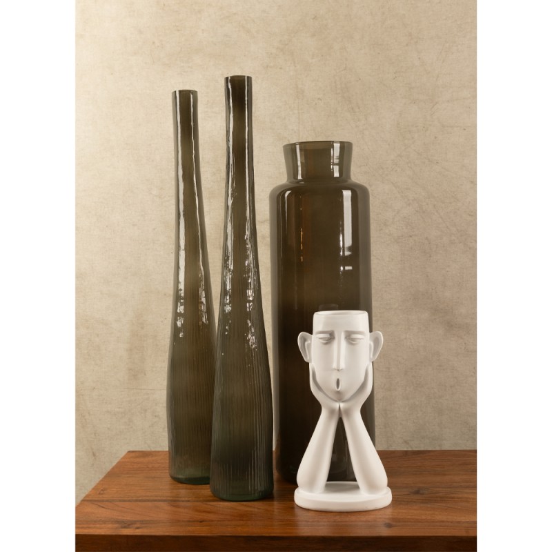 RIPE OLIVE ΒΑΖΟ 9x9x59cm ΑΝΑΚΥΚΛΩΜΕΝΟ ΓΥΑΛΙ ΛΑΔΙ