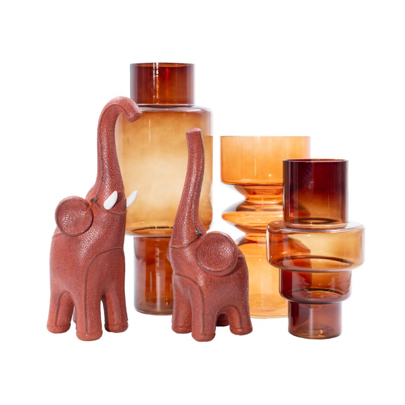 CULTURE ΒΑΖΟ 14x14x26cm ΓΥΑΛΙ ΜΕΛΙ