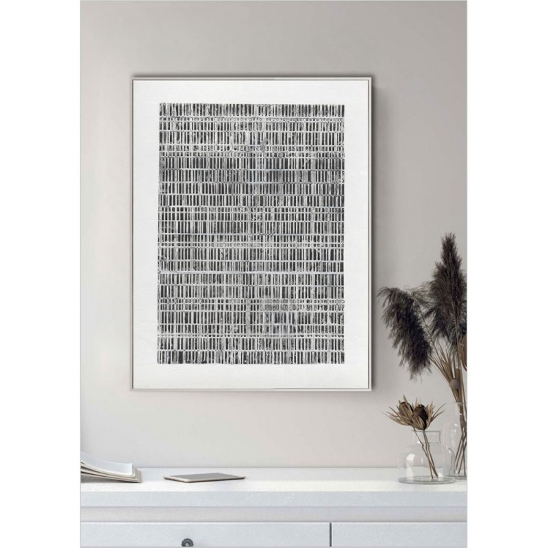 SOMETIMES ΠΙΝΑΚΑΣ ΔΙΑΚΟΣΜΗΣΗΣ 90x120x5cm ΚΑΜΒΑΣ ΛΕΥΚΟ ΜΑΥΡΟ ΞΥΛΟ ΛΕΥΚΟ