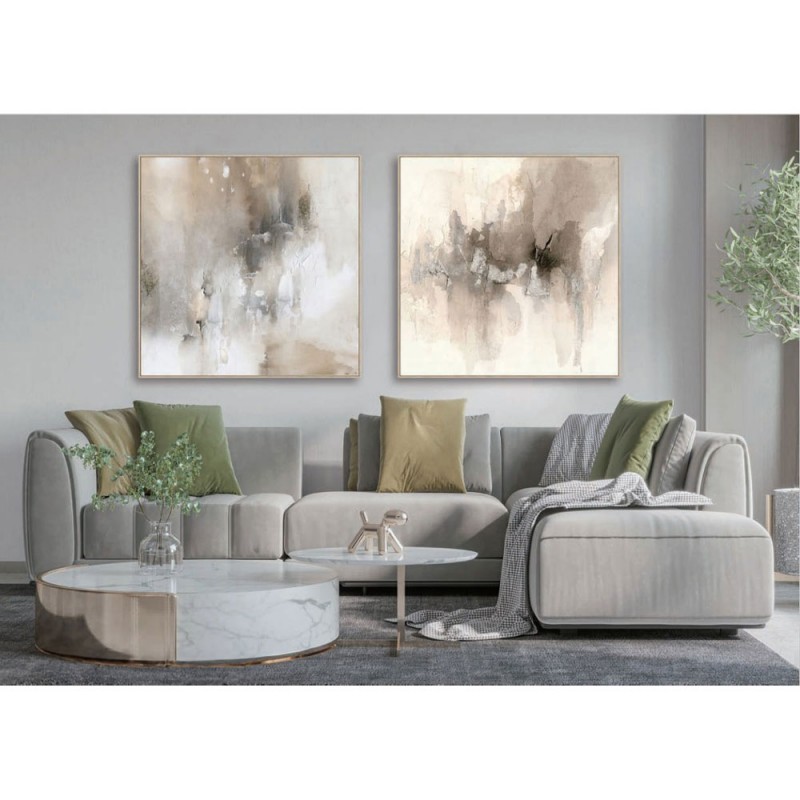 HARLIE A ΠΙΝΑΚΑΣ ΔΙΑΚΟΣΜΗΤΙΚΟΣ ΜΕ ΚΟΡΝΙΖΑ 80x80x4cm ΚΑΜΒΑΣ ΠΟΛΥΧΡΩΜΟ PS