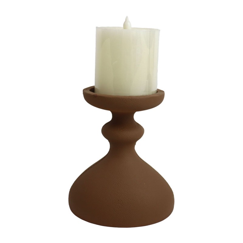 OMBRE.II ΔΙΑΚΟΣΜΗΤΙΚΟ ΚΗΡΟΠΗΓΙΟ 13.5x10.5x15.5cm POLYRESIN ΚΑΦΕ