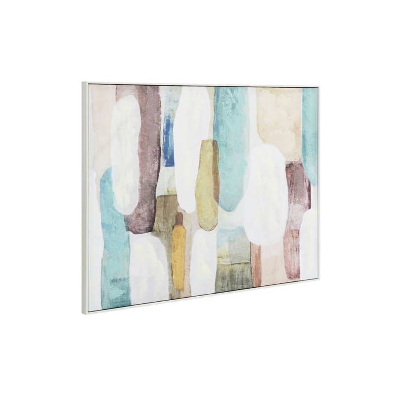 MINT AIR ΠΙΝΑΚΑΣ ΔΙΑΚΟΣΜΗΤΙΚΟΣ ΜΕ ΚΟΡΝΙΖΑ 90x120x4cm ΚΑΜΒΑΣ ΠΟΛΥΧΡΩΜΟ ΞΥΛΟ ΑΣΠΡΟ