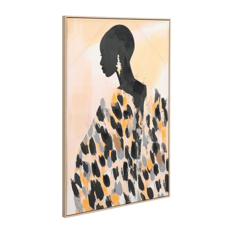 VOIX NOIRE ΠΙΝΑΚΑΣ ΔΙΑΚΟΣΜΗΤΙΚΟΣ ΜΕ ΚΟΡΝΙΖΑ 80x120x4cm ΚΑΜΒΑΣ ΠΟΛΥΧΡΩΜΟ ΞΥΛΟ ΦΥΣΙΚΟ