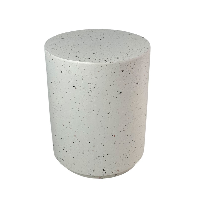 WHEEL ROUND SIDE TABLE TERRAZZO 36.5x36.5x46cm
