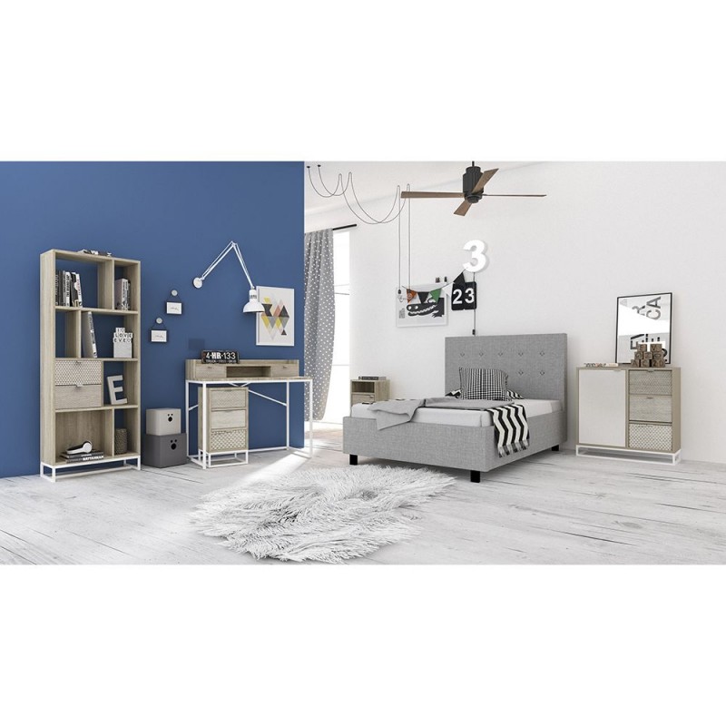 NAK ΓΡΑΦΕΙΟ 2ΣΥΡΤΑΡΙΑ SONOMA ΜΕ PATTERN 100x50xH88.5cm