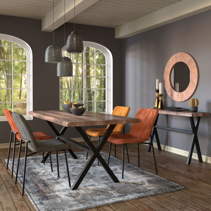 BRICK ΚΟΝΣΟΛΑ ΚΑΡΥΔΙ ΜΑΥΡΟ 120x40xΗ75cm