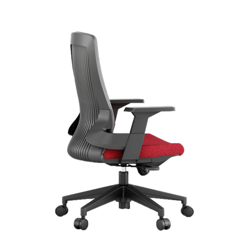 BOLD ΚΑΡΕΚΛΑ ΓΡΑΦΕΙΟΥ ΓΚΡΙ ΣΚΟΥΡΟ BORDEAUX 60x63xH96-108cm