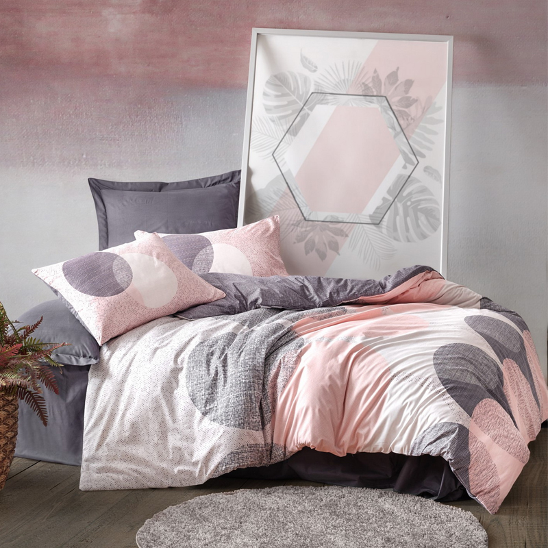 Σετ Παπλωματοθήκη Leron Cotton Box 4 Τμχ Διπλή (200X220) Χρώμα Γκρι Σετ Παπλωματοθήκη Leron Cotton Box 4 Τμχ Διπλή (200X220) Χρώμα Γκρι