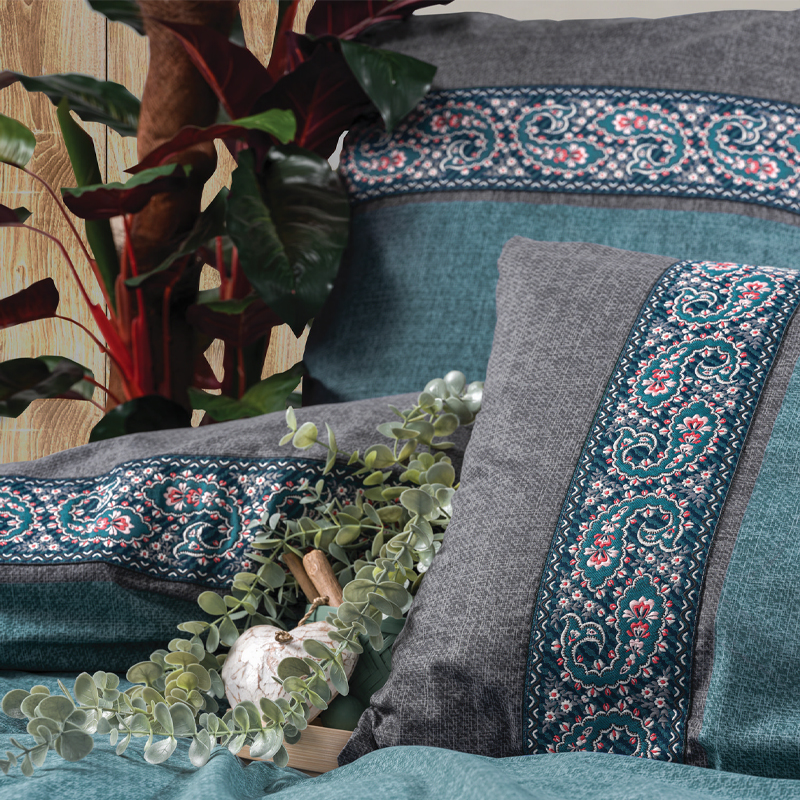 Σετ Παπλωματοθήκη Ema Cotton Box 3 Τμχ Μονή (160X220) Χρώμα Πετρόλ Σετ Παπλωματοθήκη Ema Cotton Box 3 Τμχ Μονή (160X220) Χρώμα Πετρόλ