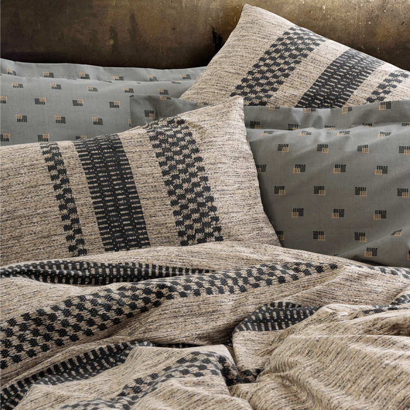 Σετ Παπλωματοθήκη Arlo Cotton Box 4 Τμχ Διπλή (200X220) Χρώμα Καφέ - Γκρι Σετ Παπλωματοθήκη Arlo Cotton Box 4 Τμχ Διπλή (200X220) Χρώμα Καφέ - Γκρι