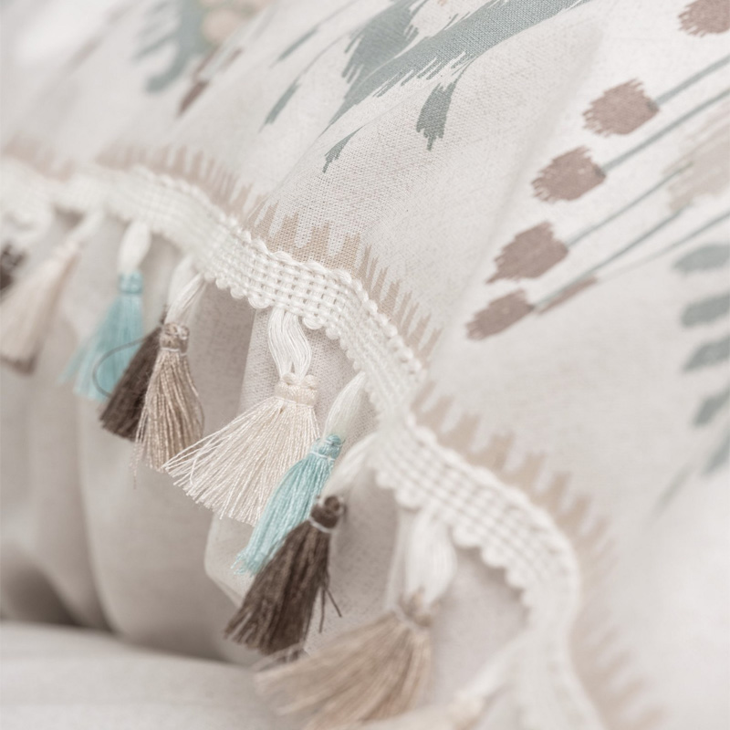 Σετ Παπλωματοθήκη Asilo Cotton Box 4 Τμχ Διπλή (200X220) Χρώμα Καφέ - Λευκό