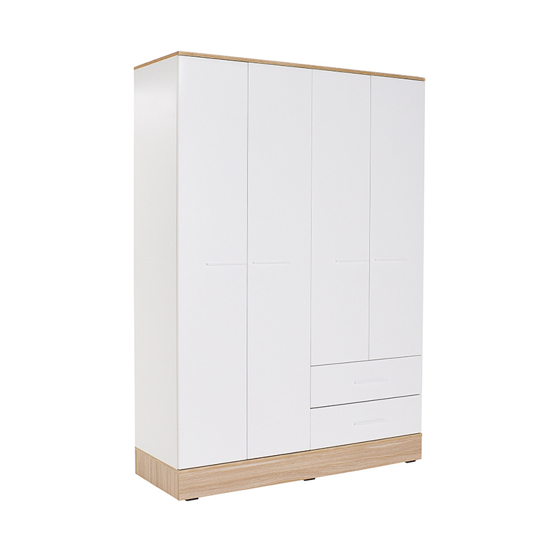 Ντουλάπα Ρούχων Base Megapap Τετράφυλλη Σε Χρώμα Λευκό - Sonoma 137X52X198Εκ. Ντουλάπα Ρούχων Base Megapap Τετράφυλλη Σε Χρώμα Λευκό - Sonoma 137X52X198Εκ.
