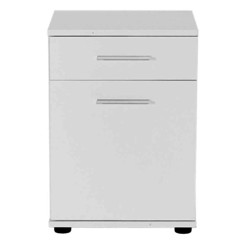 Κομοδίνο Trendline Megapap Σε Χρώμα Λευκό 40X39X57Εκ.