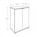 Παπουτσοθήκη - Ντουλάπι Antre Megapap Χρώμα Sonoma 60X34X78Εκ.