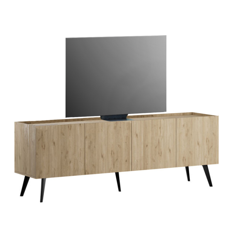 Έπιπλο Τηλεόρασης Luna Megapap Χρώμα Oak 180X41X62Εκ.
