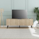 Έπιπλο Τηλεόρασης Luna Megapap Χρώμα Oak 180X41X62Εκ.
