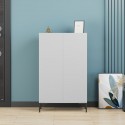 Παπουτσοθήκη - Ντουλάπι Pool Megapap Χρώμα Λευκό 72X34X119Εκ.