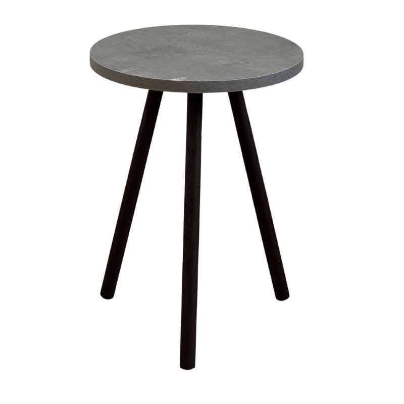 Βοηθητικό Τραπεζάκι Roma Megapap Χρώμα Γκρι Ρετρό 33,5X33,5X46Εκ.