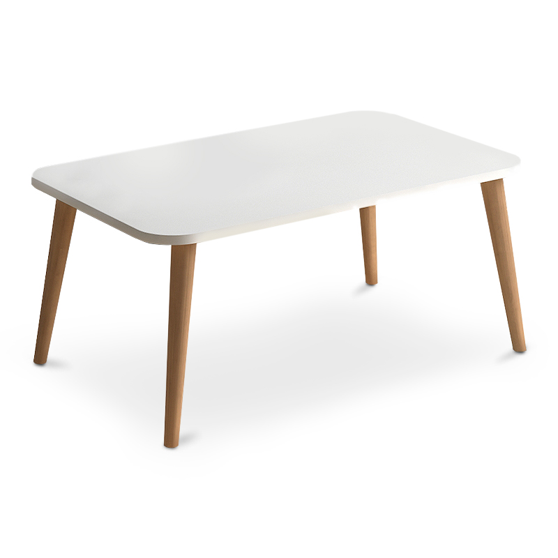 Τραπεζάκι Σαλονιού Soul Megapap Από Μελαμίνη Χρώμα Λευκό 90X55X41Εκ.