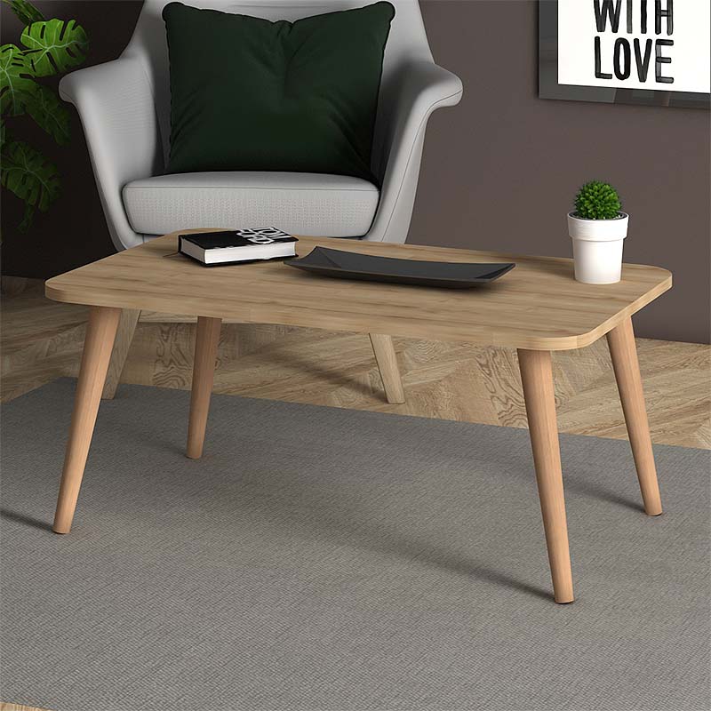 Τραπεζάκι Σαλονιού Soul Megapap Από Μελαμίνη Χρώμα Oak 90X55X41Εκ.