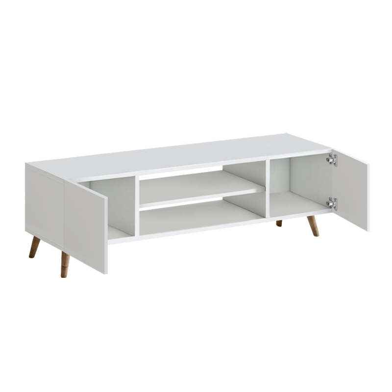 Έπιπλο Τηλεόρασης Etna Megapap Χρώμα Λευκό 150X30X45Εκ.