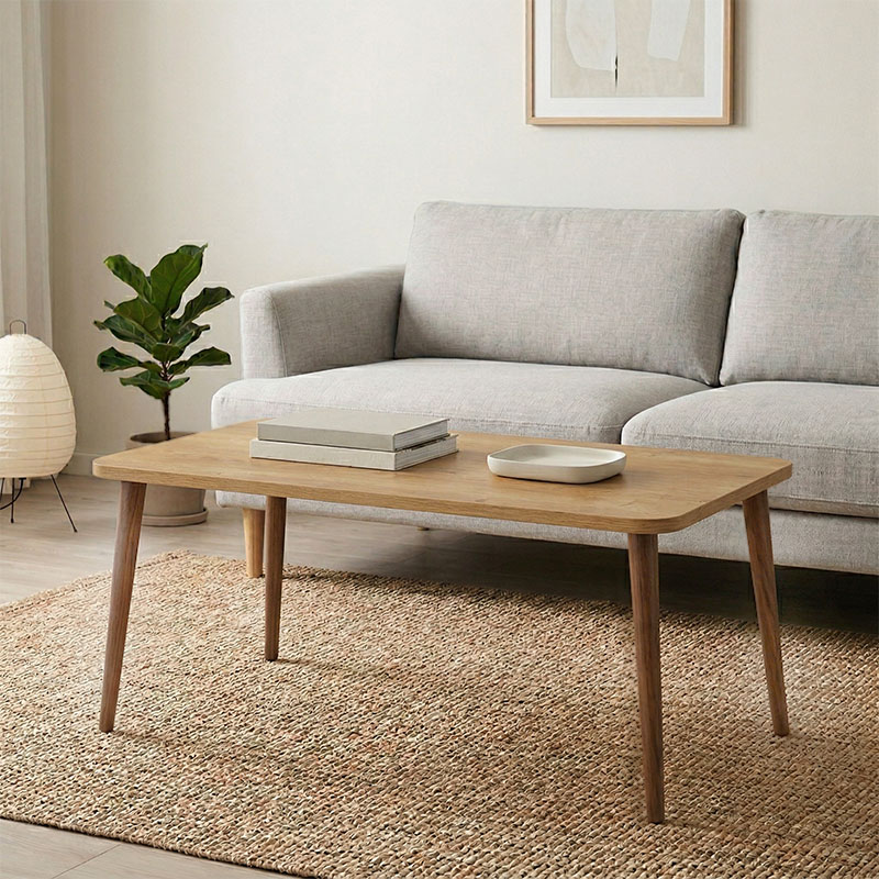 Τραπεζάκι Σαλονιού Plane Megapap Χρώμα Sapphire Oak 90X55X41Εκ.