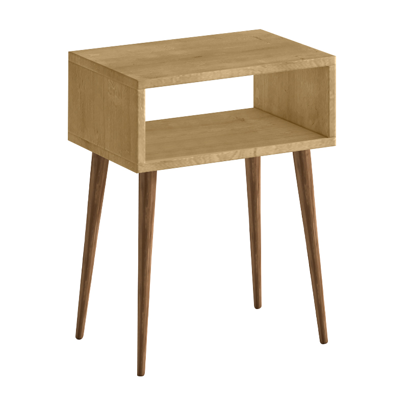 Κομοδίνο Gola Megapap Χρώμα Sapphire Oak 45X30X58Εκ.