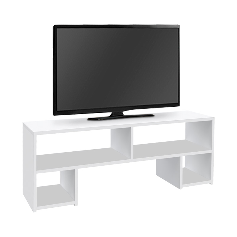 Έπιπλο Τηλεόρασης Dabi Megapap Χρώμα Λευκό 120X30X40Εκ.