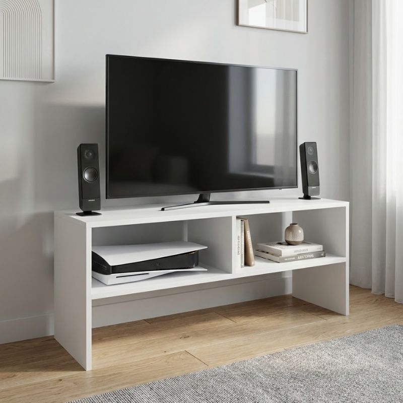 Έπιπλο Τηλεόρασης Beirut Megapap Χρώμα Λευκό 80X30X40Εκ.