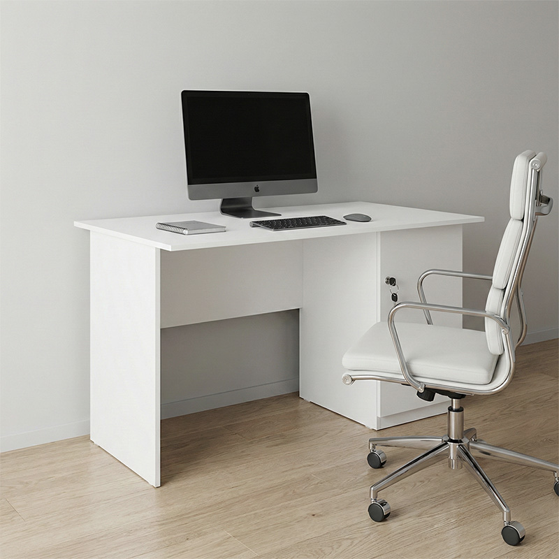 Γραφείο Εργασίας Moto Megapap Χρώμα Λευκό 110X60X75Εκ.