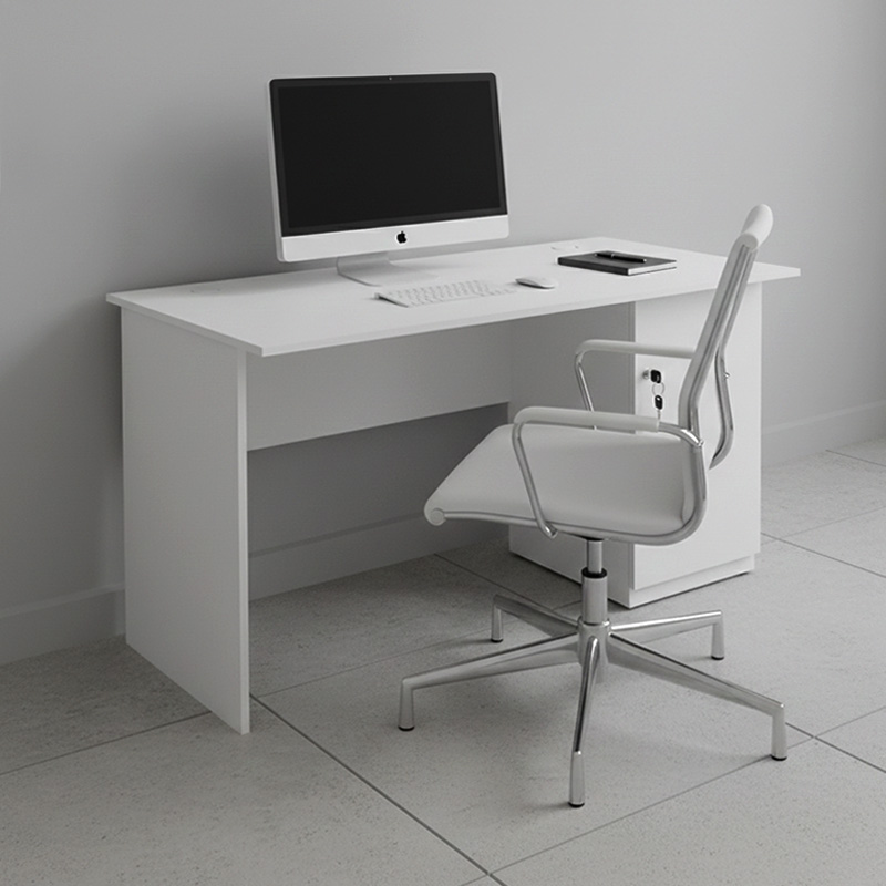 Γραφείο Εργασίας Moto Megapap Χρώμα Λευκό 140X60X75Εκ.