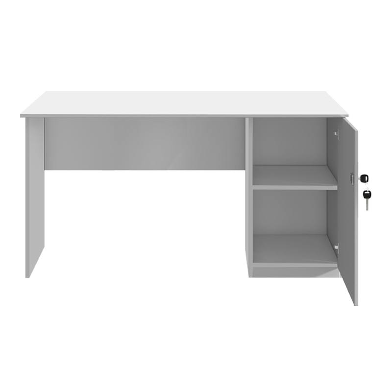 Γραφείο Εργασίας Moto Megapap Χρώμα Λευκό 140X60X75Εκ.