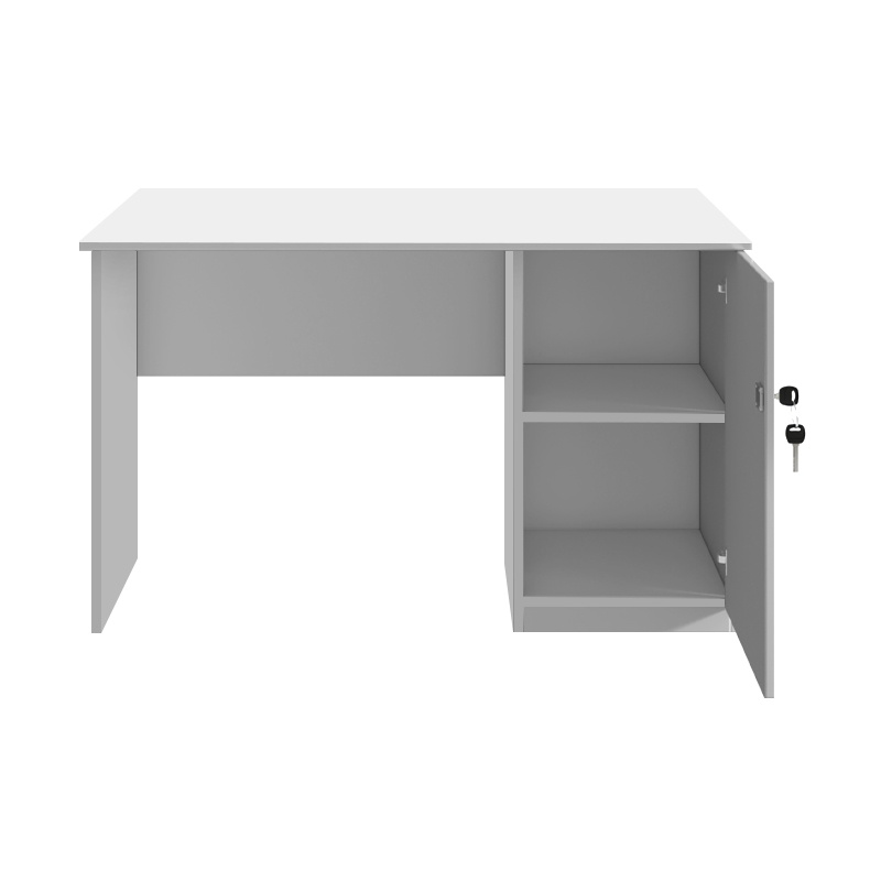 Γραφείο Εργασίας Moto Megapap Χρώμα Λευκό 120X80X75Εκ.