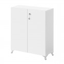 Ντουλάπι Με Κλειδαριά Cilem Megapap Χρώμα Λευκό 70X32X88Εκ.
