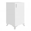 Ντουλάπι Με Κλειδαριά Rene Megapap Χρώμα Λευκό 29X29X68Εκ.