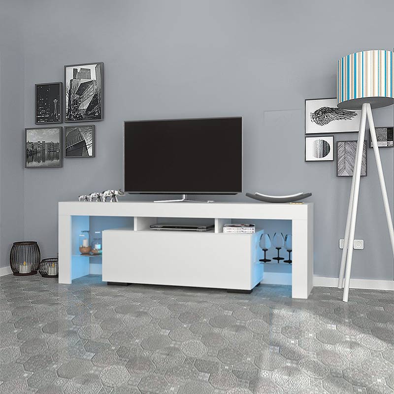 Έπιπλο Τηλεόρασης Stilo Megapap Από Μελαμίνη Χρώμα Λευκό 150X37X52Εκ. Έπιπλο Τηλεόρασης Stilo Megapap Από Μελαμίνη Χρώμα Λευκό 150X37X52Εκ.