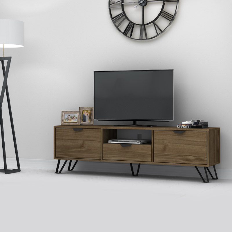 Έπιπλο Τηλεόρασης Jasmine Megapap Από Μελαμίνη Χρώμα Καρυδί 170X35X50Εκ. Έπιπλο Τηλεόρασης Jasmine Megapap Από Μελαμίνη Χρώμα Καρυδί 170X35X50Εκ.