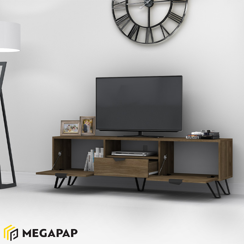 Έπιπλο Τηλεόρασης Jasmine Megapap Από Μελαμίνη Χρώμα Καρυδί 170X35X50Εκ. Έπιπλο Τηλεόρασης Jasmine Megapap Από Μελαμίνη Χρώμα Καρυδί 170X35X50Εκ.