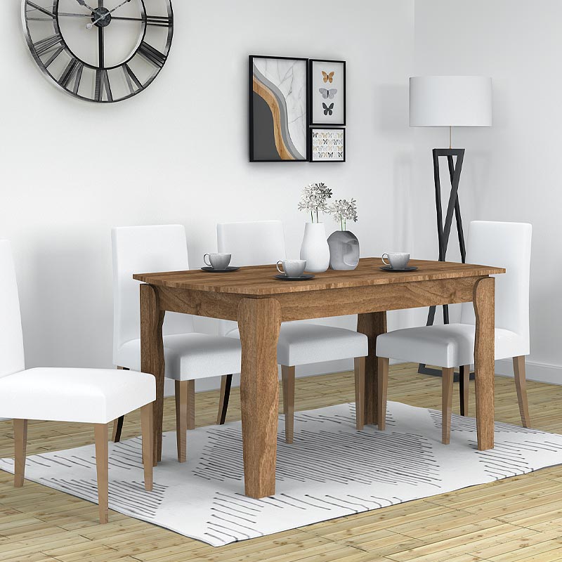 Τραπέζι Σαλονιού Marlon Megapap Επεκτεινόμενο Μελαμίνης Χρώμα Καρυδί 140+40X80X76Εκ.