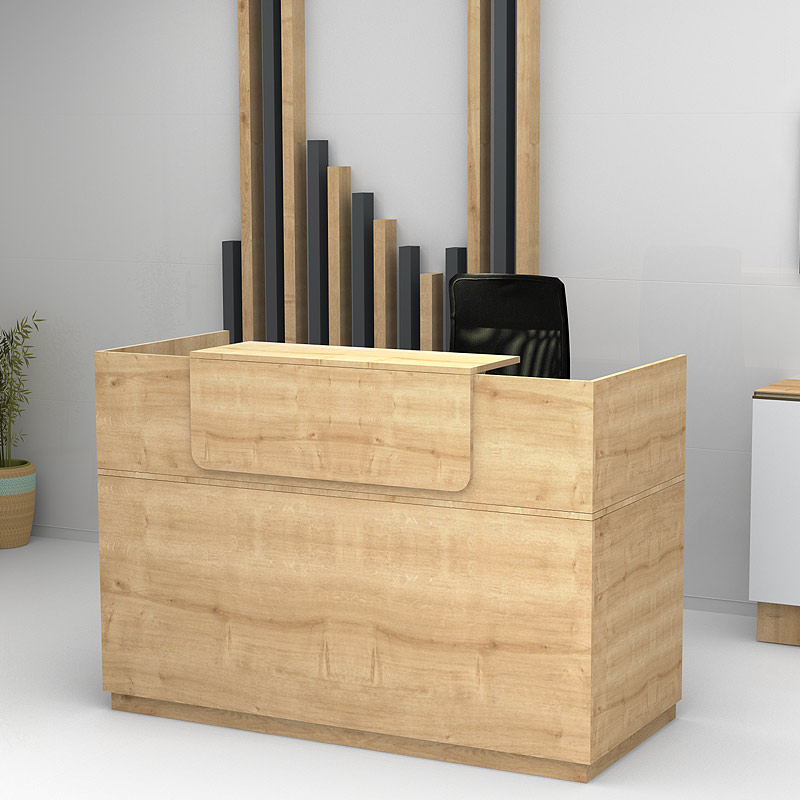 Γραφείο Reception Μελαμίνης Lemmon Megapap Χρώμα Sonoma 160X70X110Εκ.