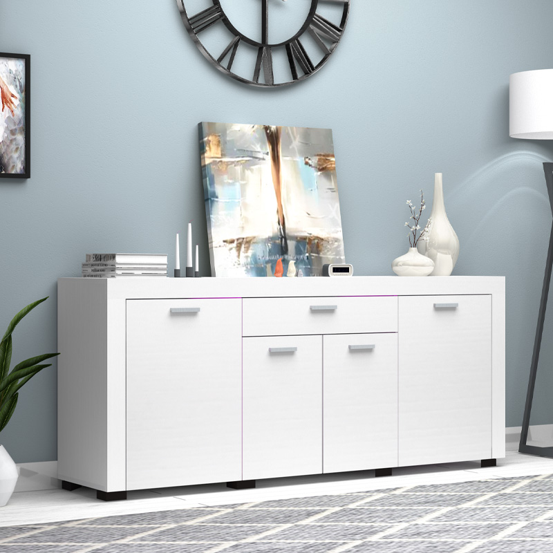 Μπουφές Joseph Megapap Χρώμα Λευκό 177X40X76Εκ.